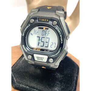 Timex Mens Watch TW5M49400 Ironman Quartz Digital Indiglo Black Rubber Band 42mm